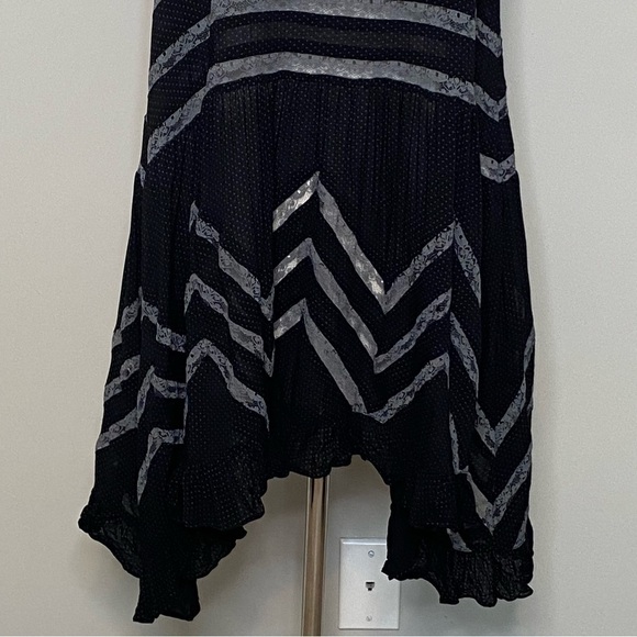Intimately Free People Black Voile Trapeze Dress, size Small - Picture 4 of 15